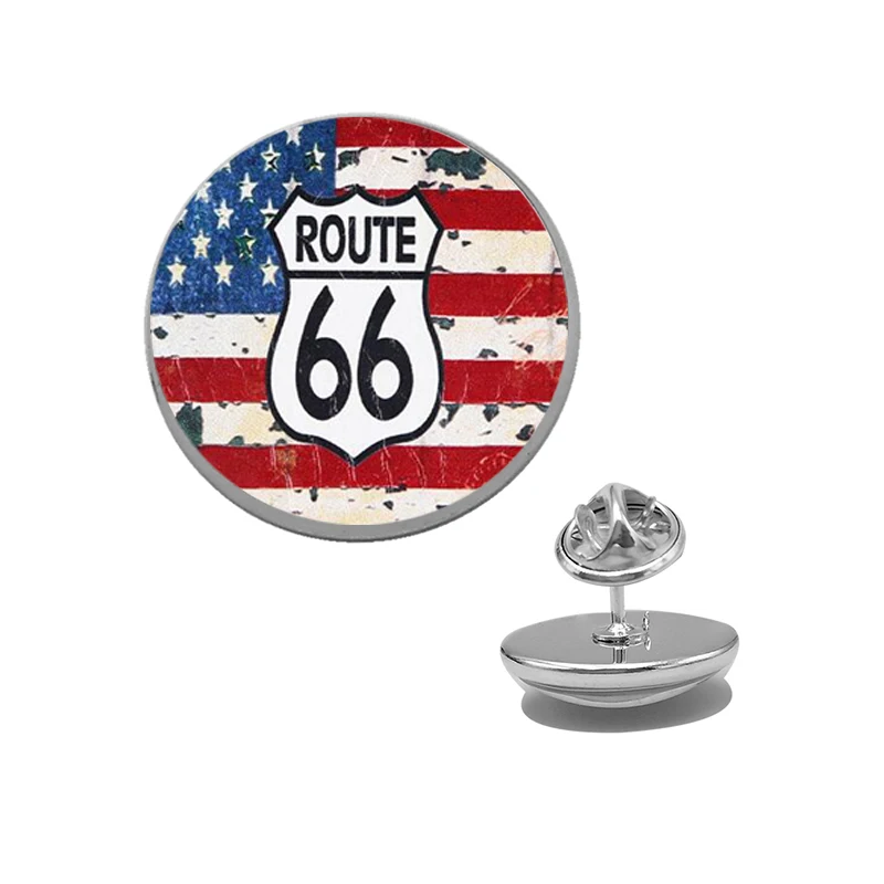 Винтажные черные булавки Suteyi в форме символа США Route 66 дизайнерские Броши с