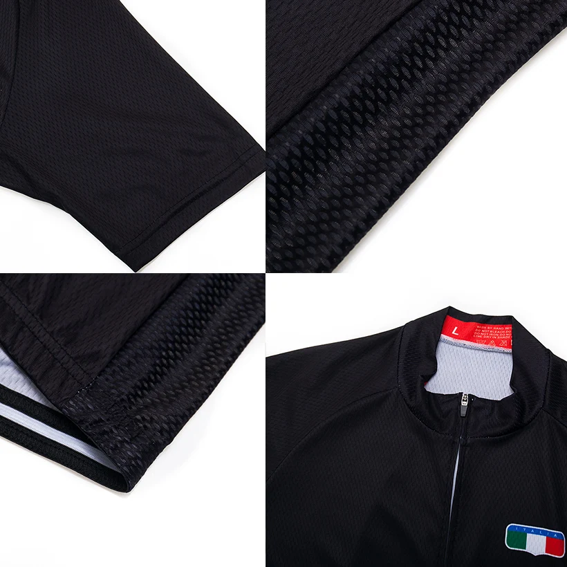 2021 Италия Велоспорт Джерси 9D гель нагрудник комплект черный велосипед одежда Ropa