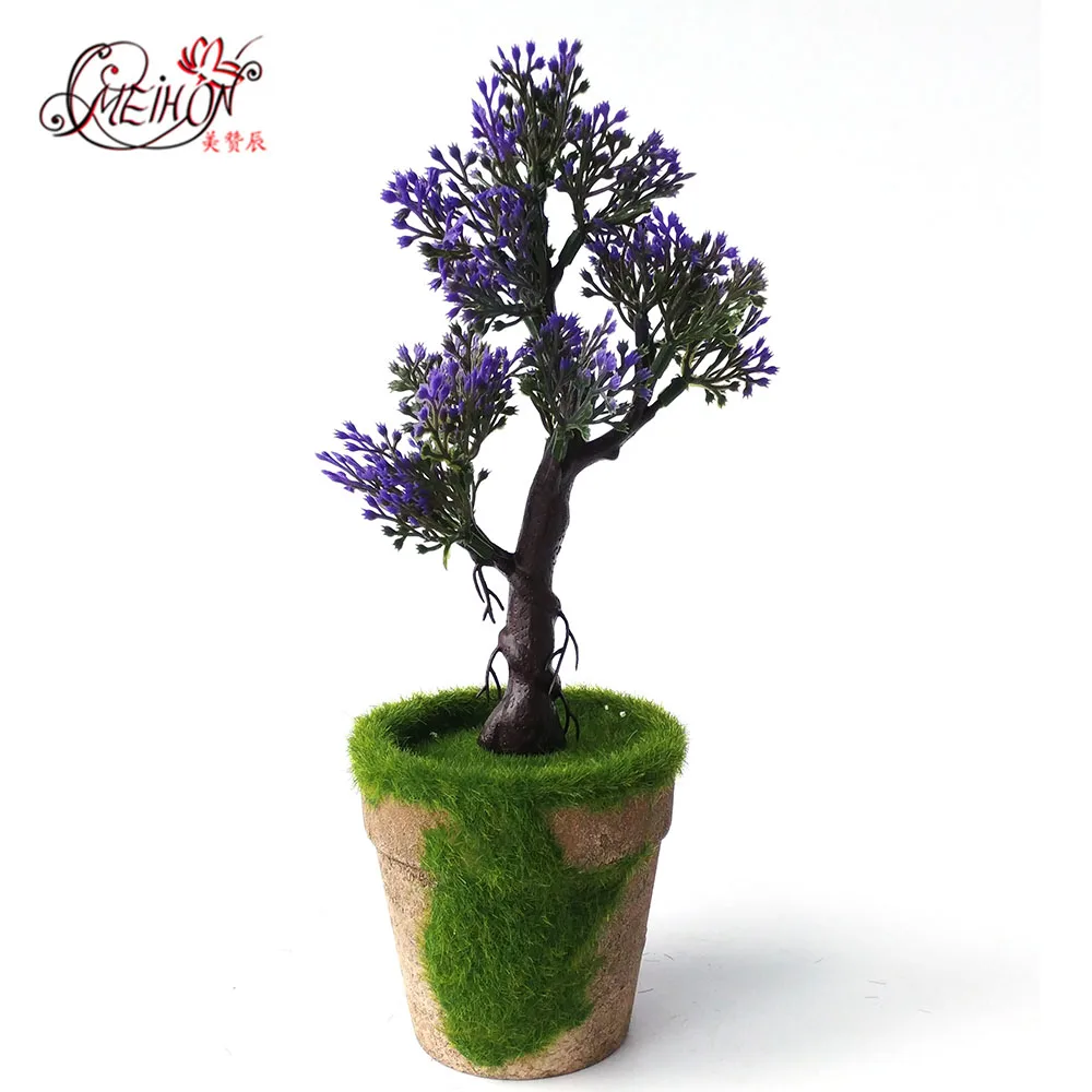 Искусственное растение бонсай сосны Свадебные цветы Пластиковые для украшения