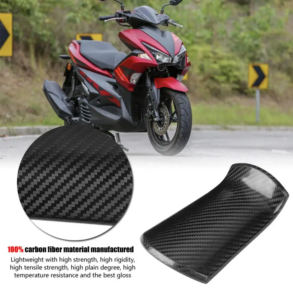 Крышка для масляного бака из углеродного волокна для мотоцикла, крышка для Yamaha Aerox 155 NVX 155- покрышки для мотоциклов motos