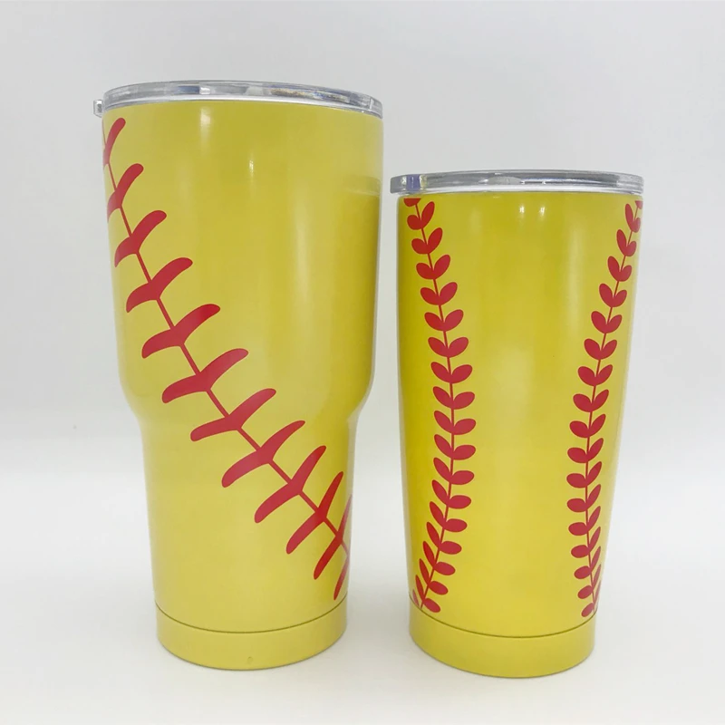 

Baseball Tumbler 30oz Softball Football Soccer Cup 20OZ Insulated Vacuum Insulated Sports Coach Travel Mug Stainless Steel