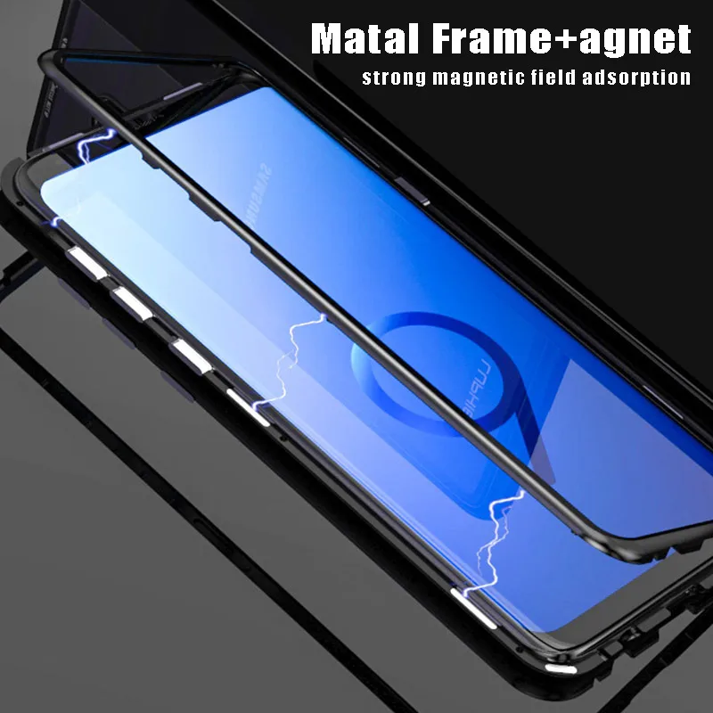 Магнитный адсорбционный металлический чехол для Sumsung C7 Pro C9 Samsung Galaxy полностью