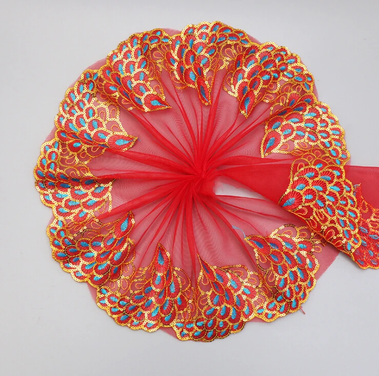 

15Yards 20cm Width Corded Guipure Lace Edging Embroidered Trimming for DIY Wedding Dress Costume