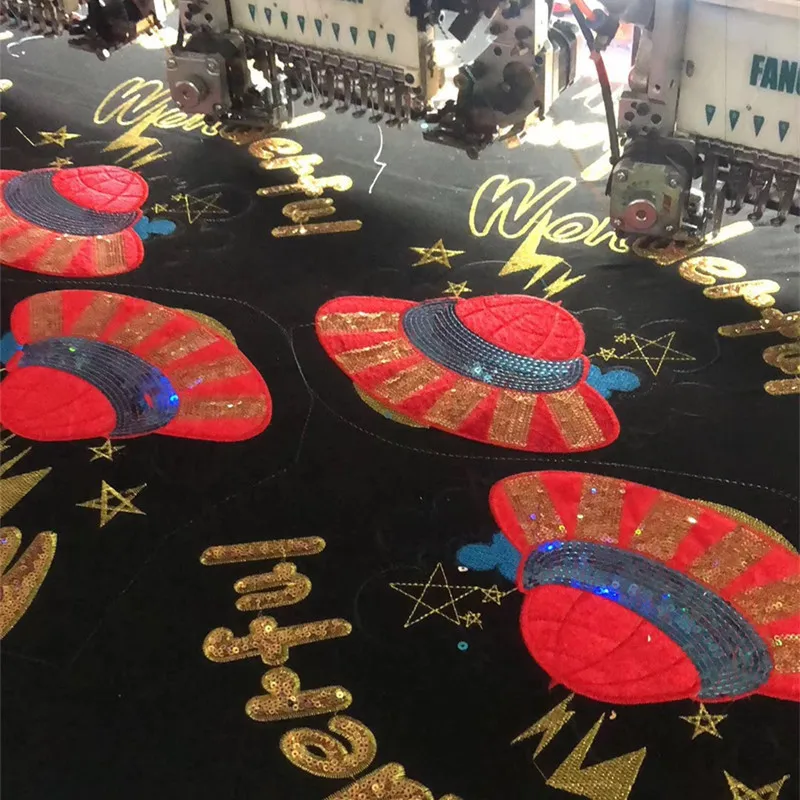 PGY 1 шт. космический корабль вышивка блестками кружевной аппликацией 3D Diy Швейные