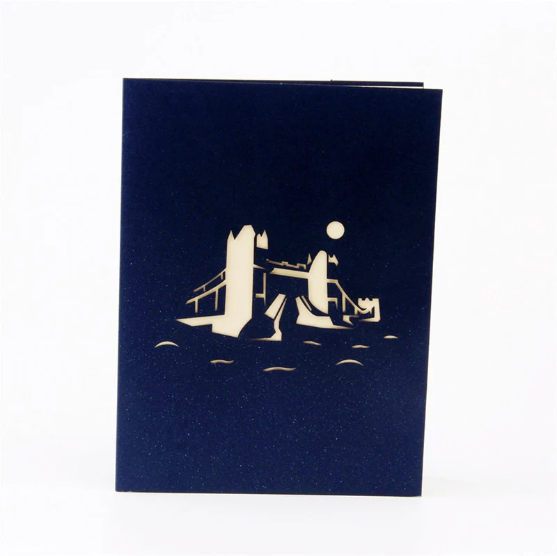 3D лазерная резка ручной работы резьба лондонская башня мост бумажные