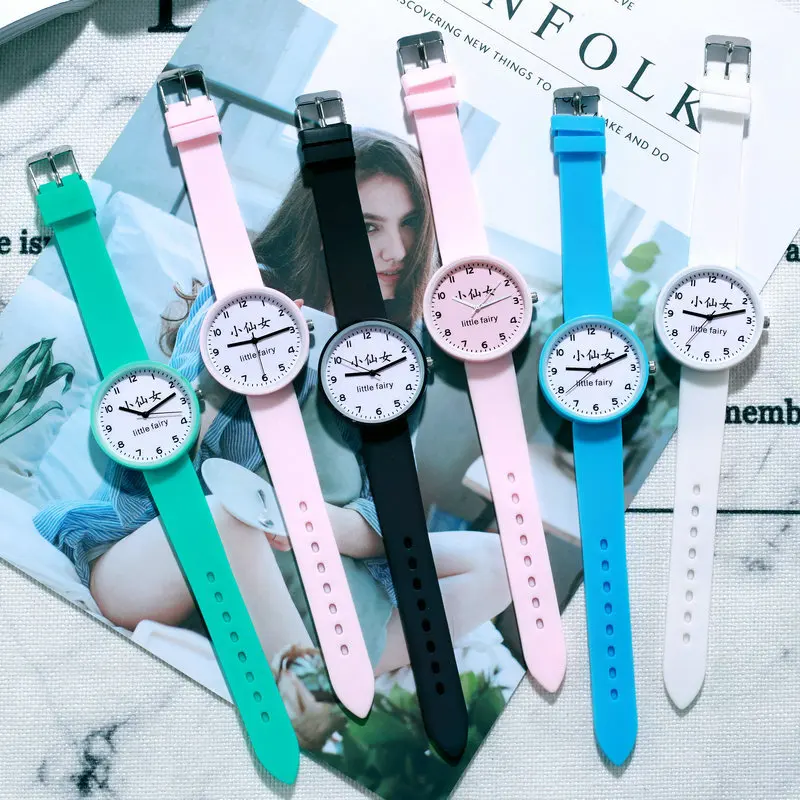Силиконовые часы для детей-подростков милые детские в подарок маленькие