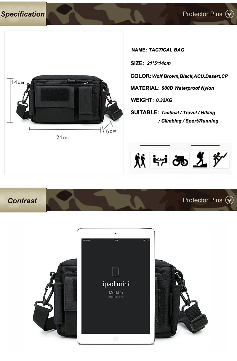 Спортивная поясная сумка из ткани CORDURA для занятий спортом на открытом воздухе, тактическая сумка для мужчин и женщин для бега, военная сумка на плечо для телефона, путешествий, альпинизма, пешего туризма