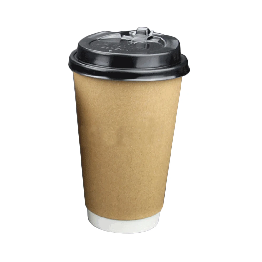 SURWISH 50Pcs Disposable Coffee Cup Double Layer Paper Cups Drinking With Lids Christmas Party Bar Supply | Дом и сад