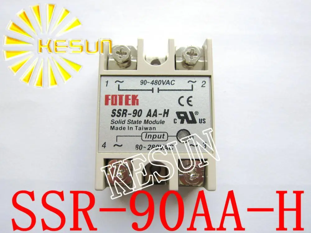

SSR-90AA-H SSR-90 90A 80-280V AC TO 90-480V AC AA-H Однофазное твердотельное реле x 10 шт.