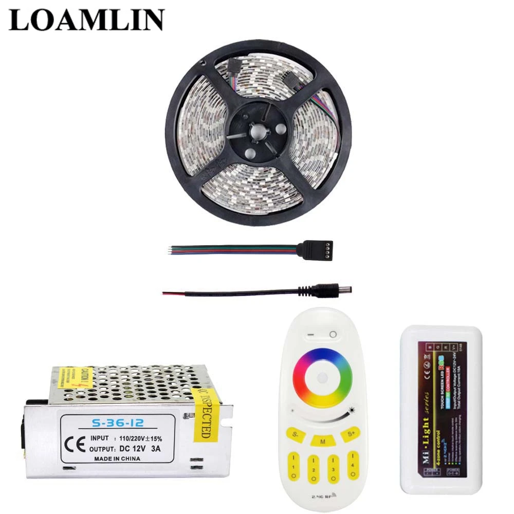 Гибкая светодиодная лента SMD2835/3528 RGB с пультом дистанционного управления Milight