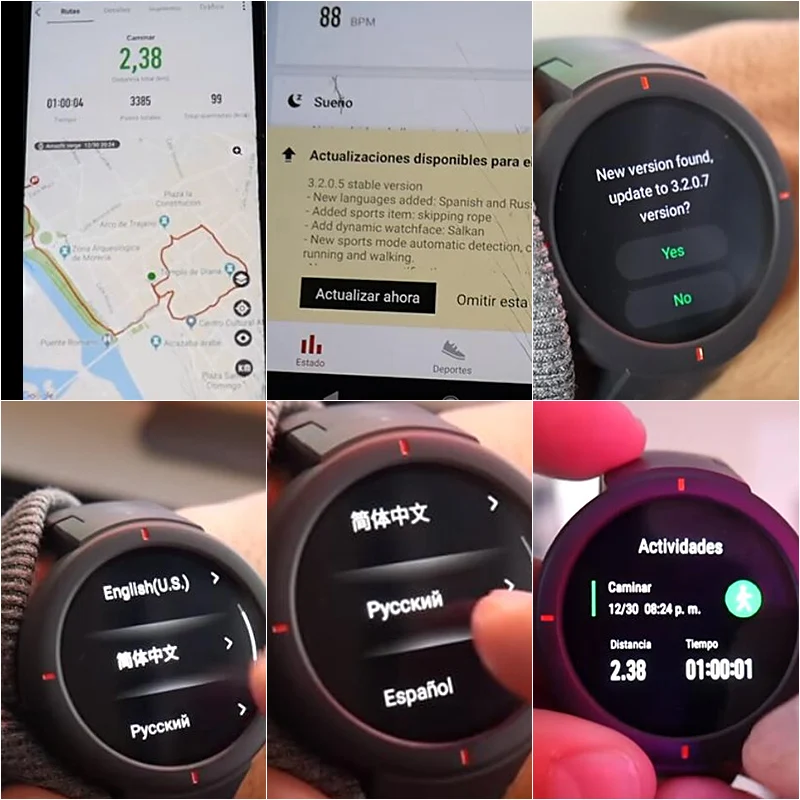 Смарт часы Huami Amazfit Verge английская версия спортивные GPS Bluetooth воспроизведение