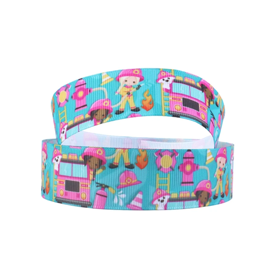 50 ярдов 1 &quot(25 мм) Печать grosgrain ленты для вечерние подарок обруч-украшение волос diy