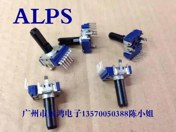 

1pcs ALPS RK14 type potentiometer, double B20K 18MM plastic shaft, 7 feet long