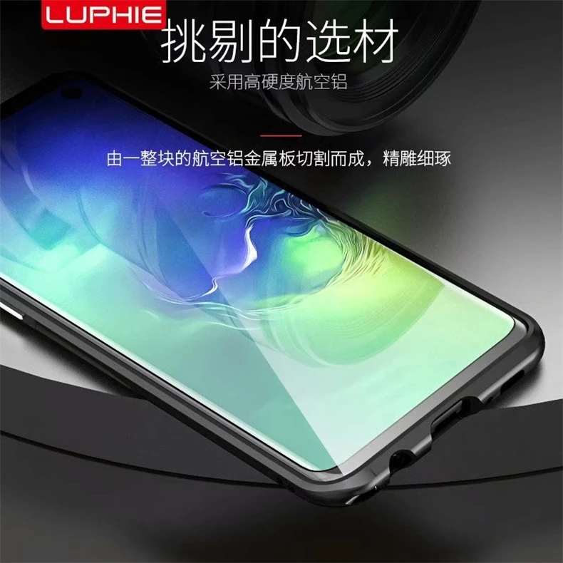 Роскошный Ультратонкий алюминиевый чехол-бампер Luphie для Samsung Galaxy S10 &amp S10e + Plus 2