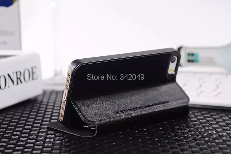 2014 New Arrival Open Window Stand Function Case PU Leather & Plasitic Cover Skin For Apple iPhone 4S Phone Cases Free Shipping |