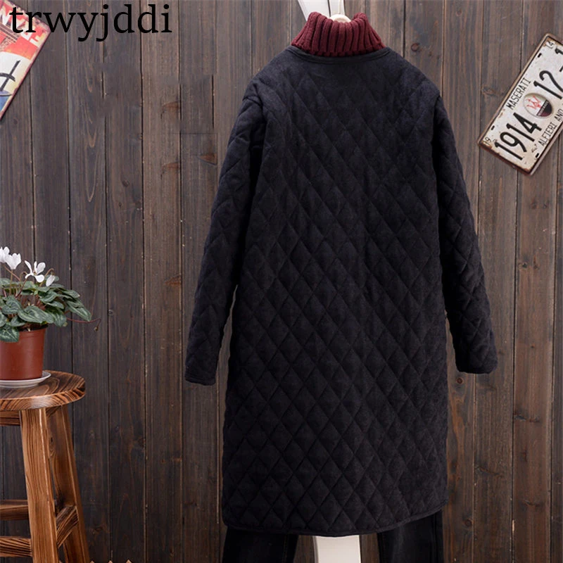 

2020 Down Cotton Jacket Women Long Sleeve Winter Coat Casual Korean Single-breasted Female New Warm Long Parkas Outerwear A950