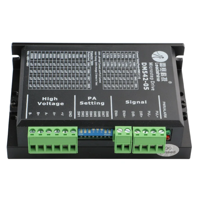 Leadshine 2 фазы шагового драйвер DM542 20 50VAC 1 0 4.2A для NMEA23 шаговый двигатель|driver