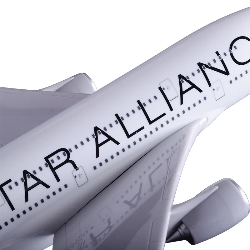 45 см смолы с трёхмерными чертёжами A380 Star Alliance модель самолета Аэробус