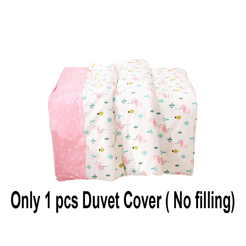 Only 1 Duvet Cover Набор постельных принадлежностей для малышей из 3 предметов, Комплект постельного белья с рисунком для кроватки, наволочка, простыня, пододеяльник без наполнителя - Цвет: Only 1 Duvet Cover