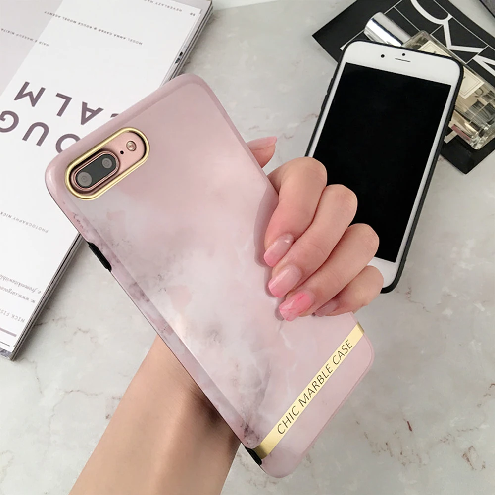 DESKAVE Новый мраморный чехол для iPhone 6 6S 7 8 PLUS телефона X 8X Защитные Мягкие