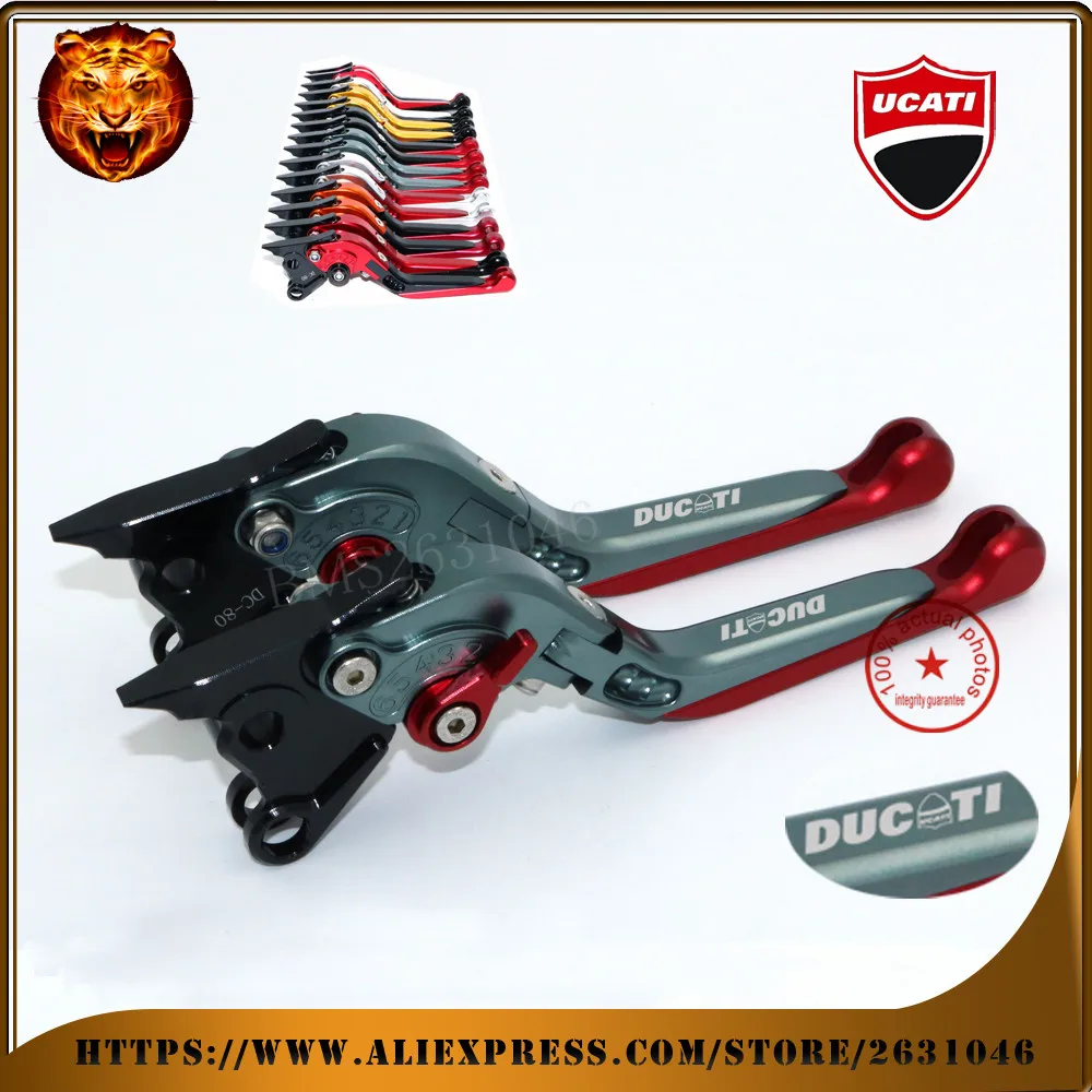 Для DUCATI 996 998/B/S/R 748 750SS MTS1000SDS/DS MTS1100/S красный мотоцикл Регулируемая Складная Выдвижная Тормозная муфта