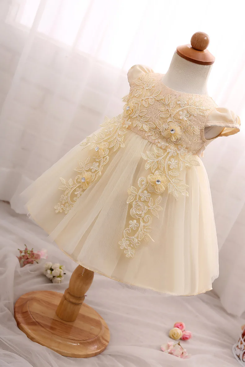 Для девочек бисером детское платье летнее принцессы без рукавов кружевные