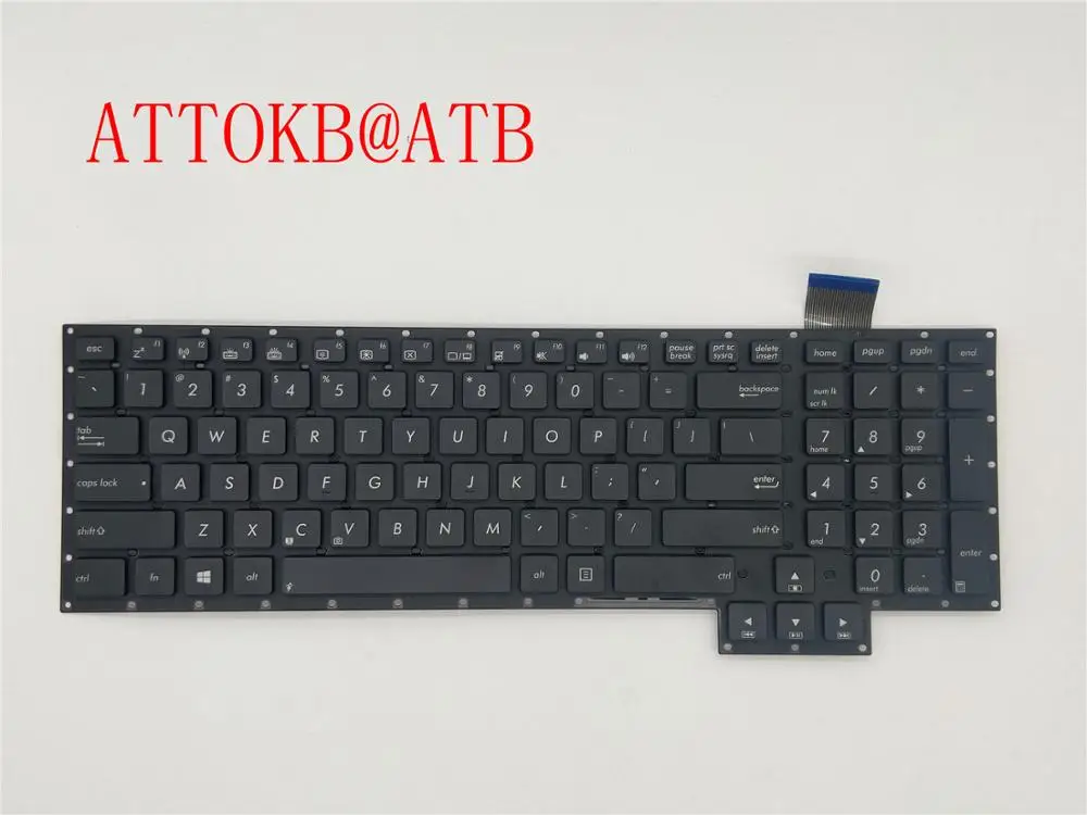 Фото Клавиатура для ASUS G750, G750J, G750JH, G750JM, G750JS, G750JW, G750JX, G750JZ, G750JY Black, русская/английская раскладка, с подсветкой №2