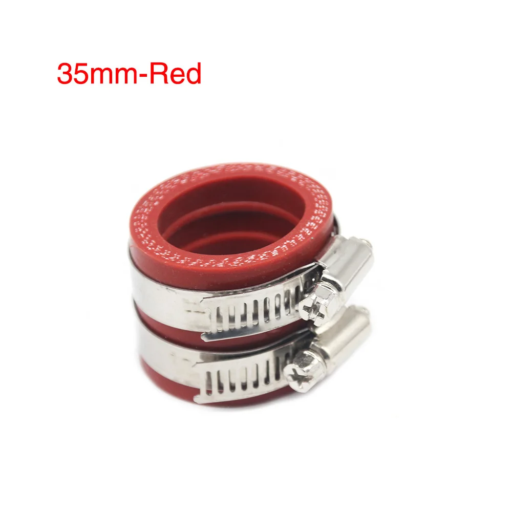 Красный ZS Racing для 21 24 26 28 30 мм OKO KEIHIN KOSO PE 28 30 мм мотоцикл Яма Грязь велосипедный карбюратор резиновый переходник впускная труба - Цвет: Красный