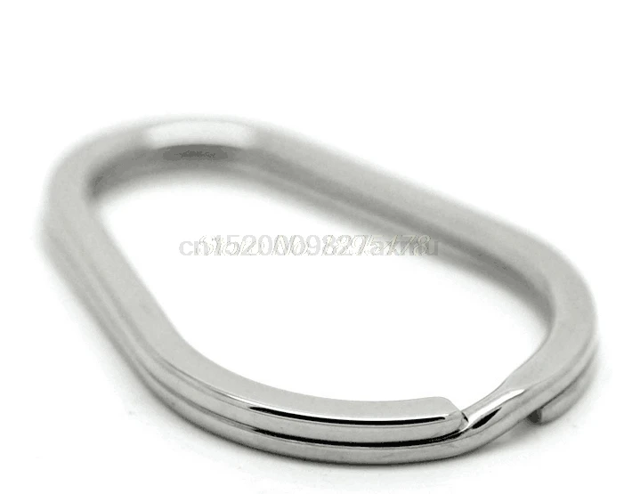 1000 шт. Высокое качество нержавеющая сталь Разделение брелоки 4 см x 2 5 в форме