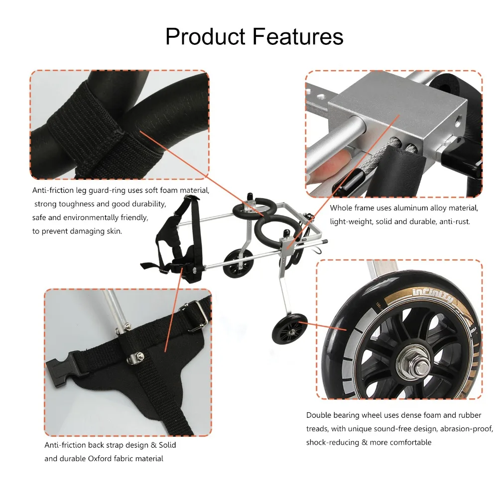 Новый стиль S/M/L усиленная Удобная 2 х колесный товары для дрессировки домашних