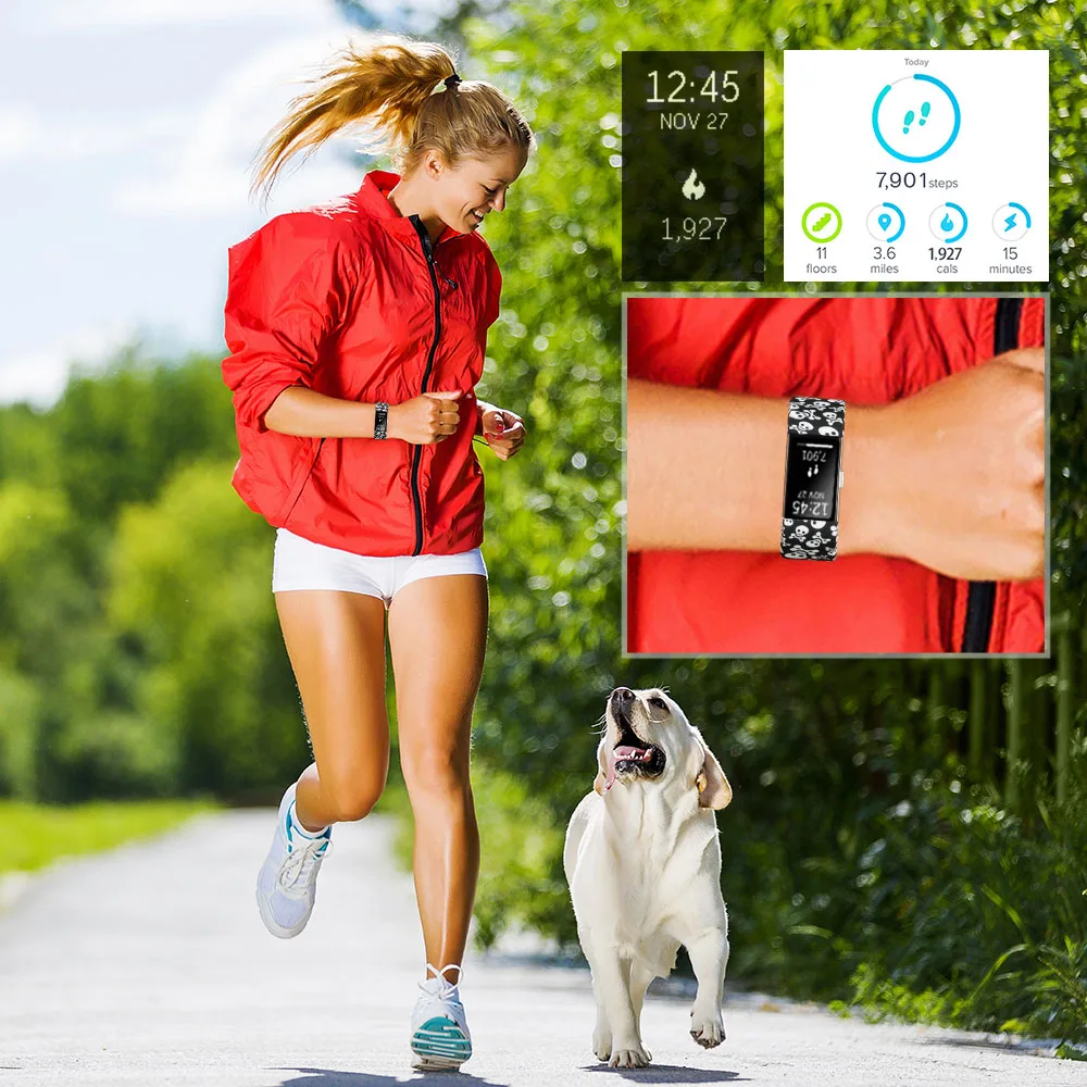 Сменный ремешок для Fitbit Charge 2 мужские часы с силиконовым ремешком на запястье Correa
