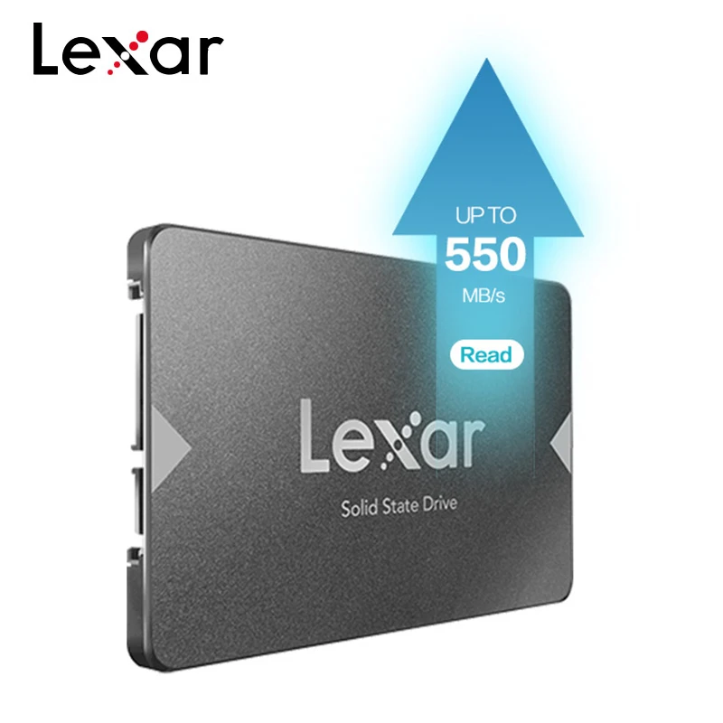 Твердотельный накопитель Lexar NS100 2 5 SATA III (6 ГБ/сек.) SSD высокая скорость до 550 МБ/с./с