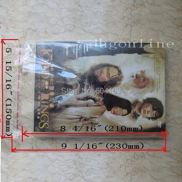 200 шт. пластиковых пакетов DVD OPP|bag birthday|sleeve neoprenebag suitcase |