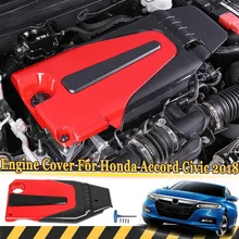 ABS углеродного волокна цвет для крышки двигателя автомобиля капот звукоизолированный для Honda Для Civic для Accord 10th