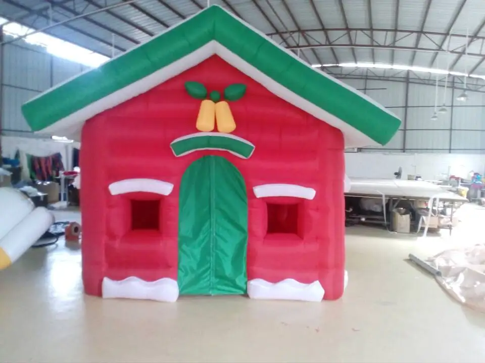 

Customized Chrismas House Inflatable Christmas Decoration 3*3m