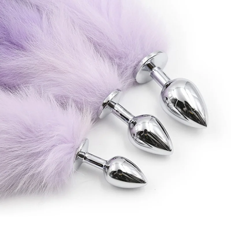 Fanala Прямая поставка красивый Лисий хвост металлическая пробка животное ролевые