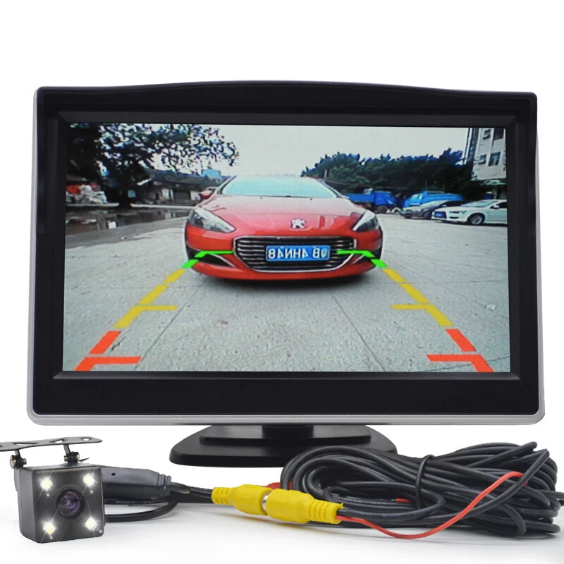 Автомобильная monit 5 &quotHD TFT LCD цифровая камера заднего вида для автомобиля