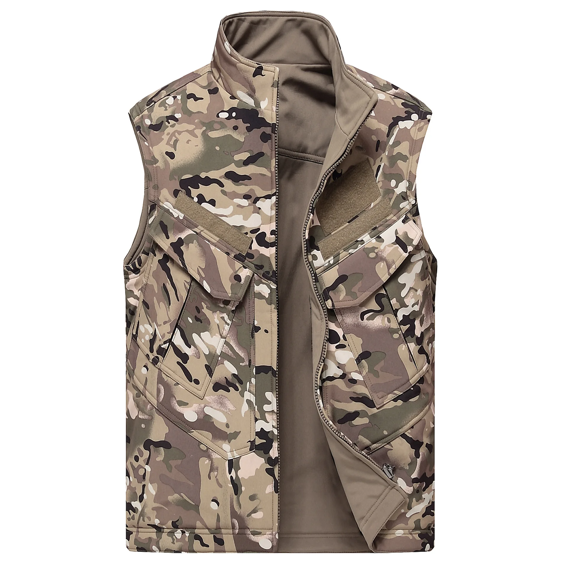 Тактический мужской жилет в стиле милитари камуфляжный с мягким корпусом