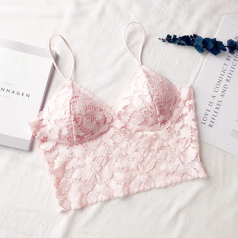 Бюстгальтер женский ультратонкий кружевной с подушечками 7 цветов|Бюстгальтеры|