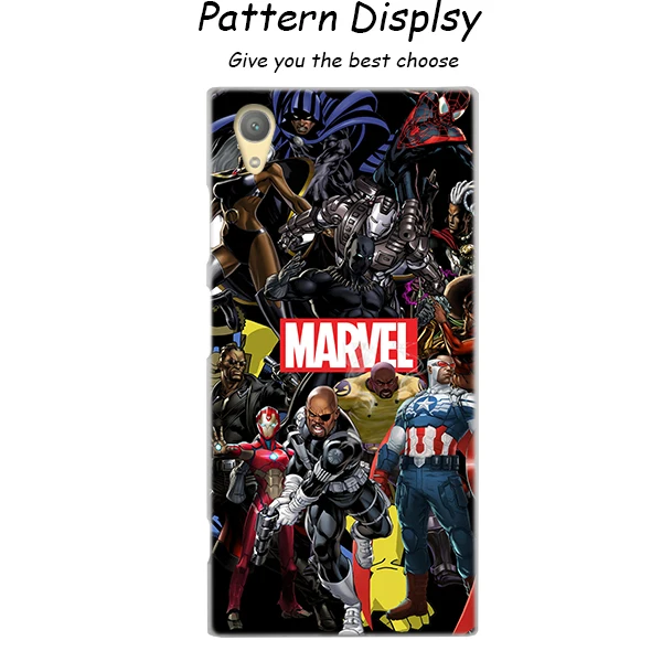 Прозрачный чехол с Мстителями Marvel для sony Xperia Z3 Z5 Premium M4 Aqua M5 X XA XA1 C4 C5 E4 E5 XZ XZ2 Compact Plus