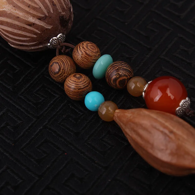 Выгравированное этническое ожерелье Бодхи Винтажные Ювелирные изделия из