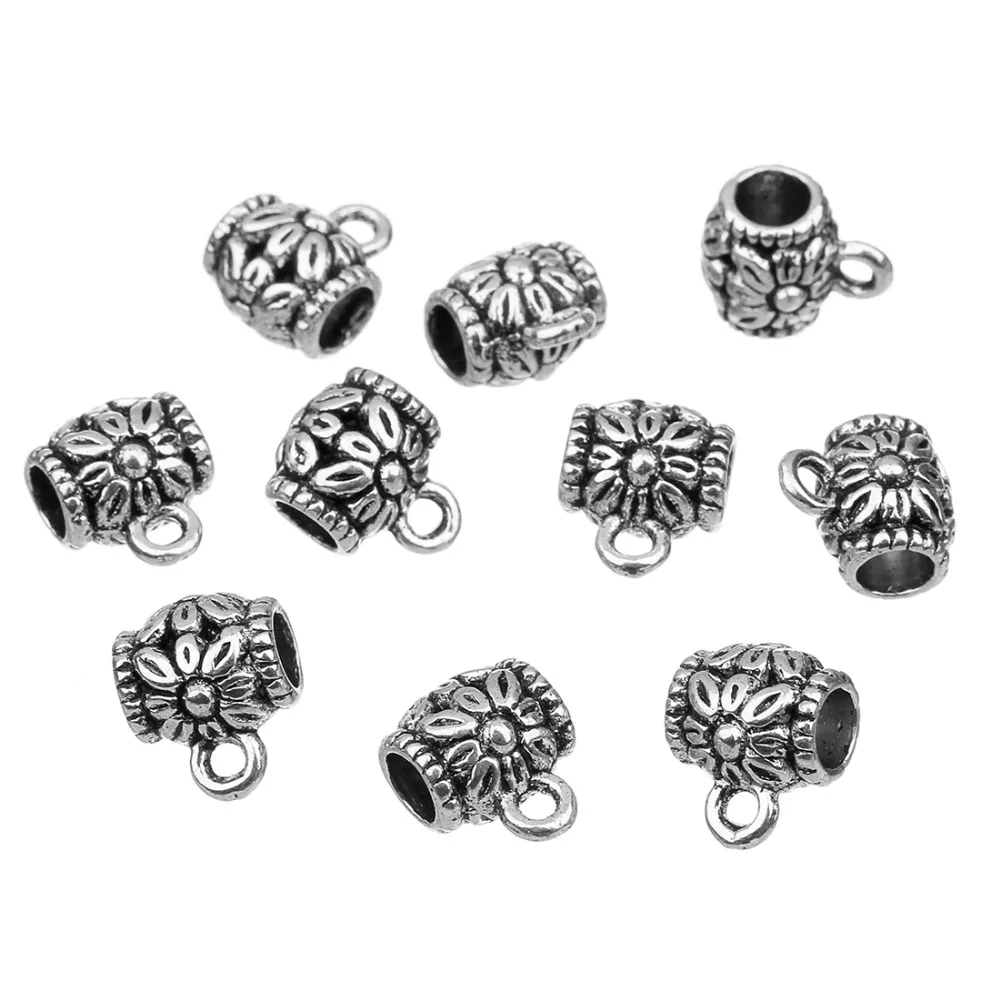 20шт /пакет Винтажные Металлические Бусины с Кольцом для Подвески и Большим