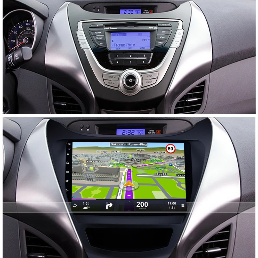 Sinosmart 8 сердечника DSP 48EQ 2Din IPS/QLED 2.5D экран автомобильный gps радио навигации плеер
