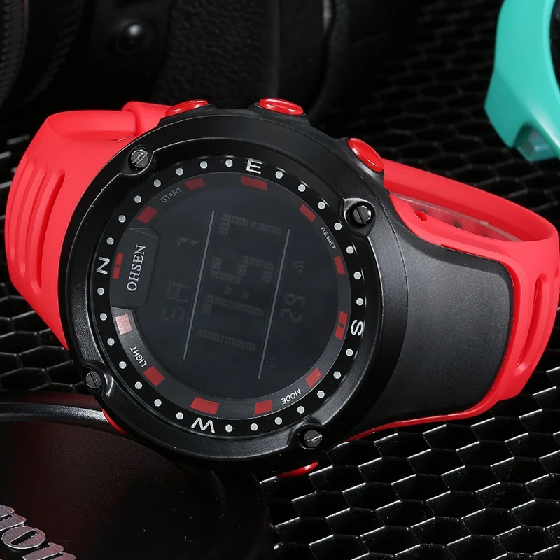 Мужские спортивные электронные часы со светодиодной подсветкой до 50 м|led test|watch