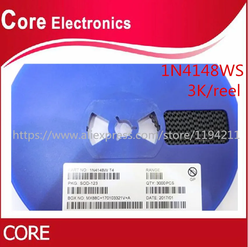 3000 шт./лот IN4148WS IN4148 SMD 0805 1N4148WS 1N4148 SOD323 Новый|Диоды| |