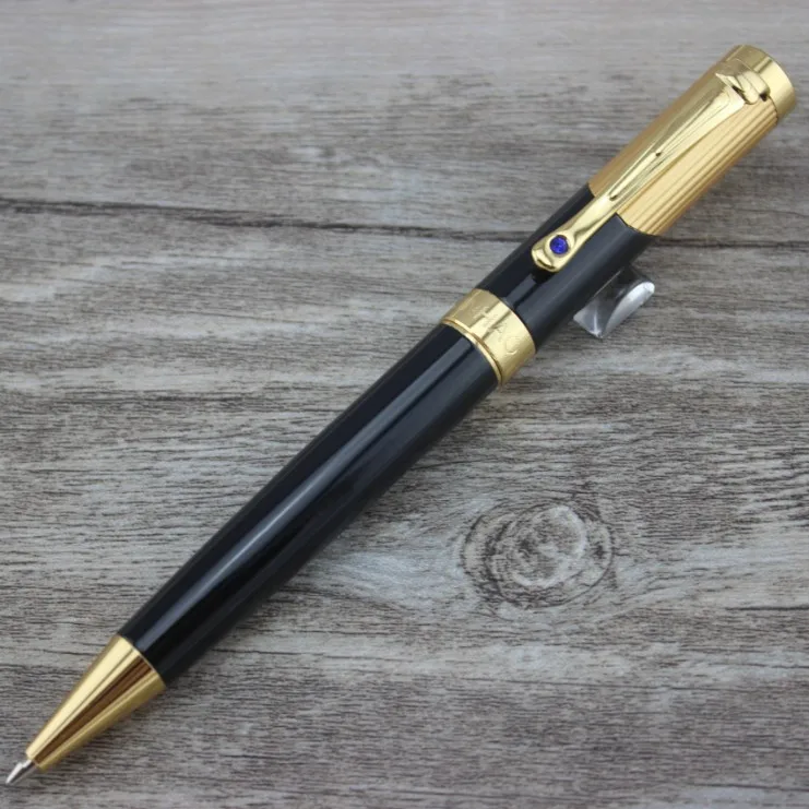 JINHAO 9009 Классическая модная шариковая ручка золотого и черного цвета - Цвет: 01
