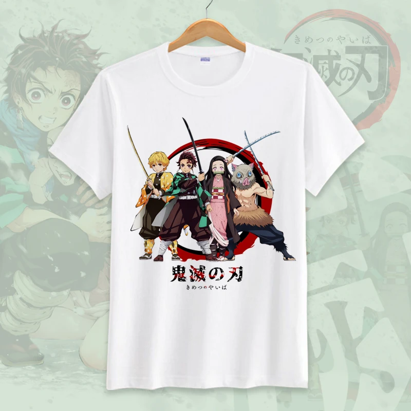 Футболка для косплея Demon Slayer Kimetsu no Yaiba Kamado Tanjirou летняя футболка Nezuko