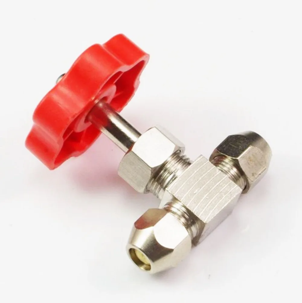 Новинка! Трубка OD 8 мм никелированный латунный игольчатый клапан | Обустройство