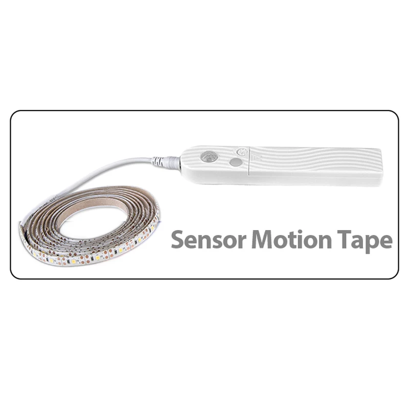 Sensor Motion Tape EeeToo светодиодный светильник с датчиком движения, Ночной светильник с usb-питанием от сухого аккумулятора, светодиодный светильник для ночной индукции, белый теплый белый светильник для экстренных ситуаций - Испускаемый цвет: Sensor Motion Tape