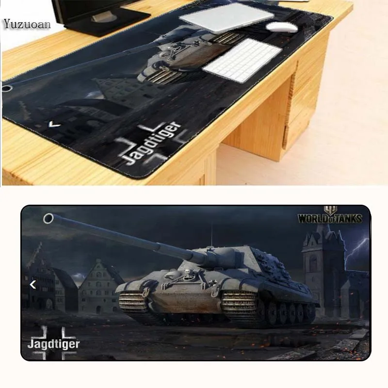 Yuzuoan оптовая продажа большой резиновый коврик для мыши игровой в стиле World of Tanks